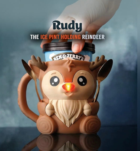 Rudy The Reindeer - pint size holder