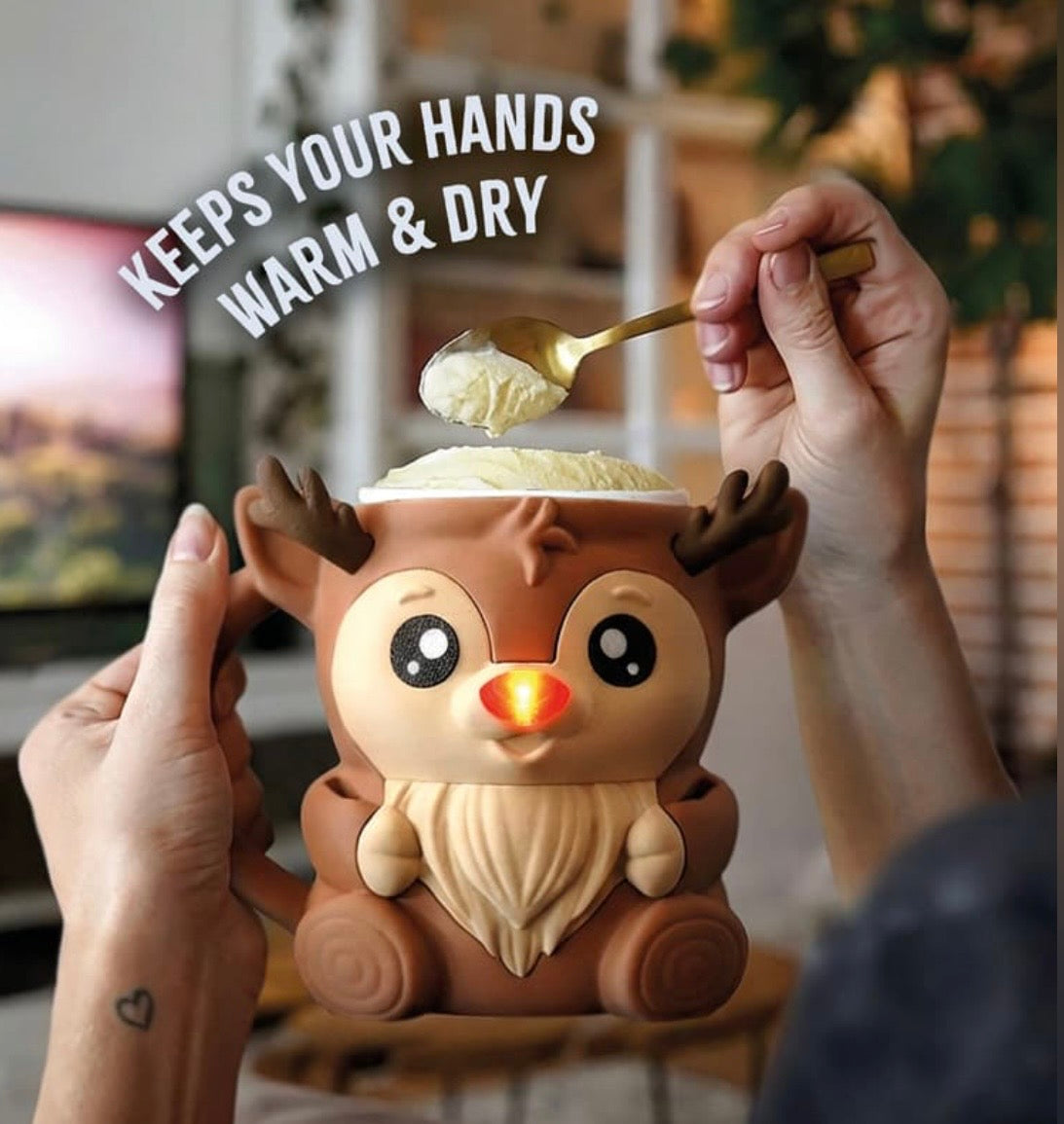 Rudy The Reindeer - pint size holder