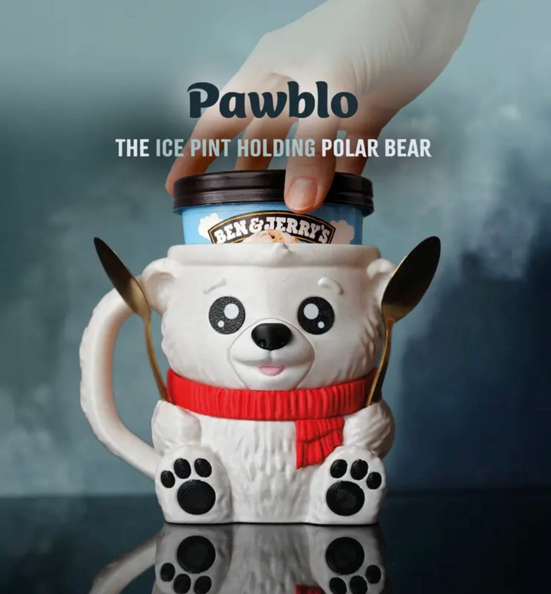 Pawblo the Polar Bear - pint size holder