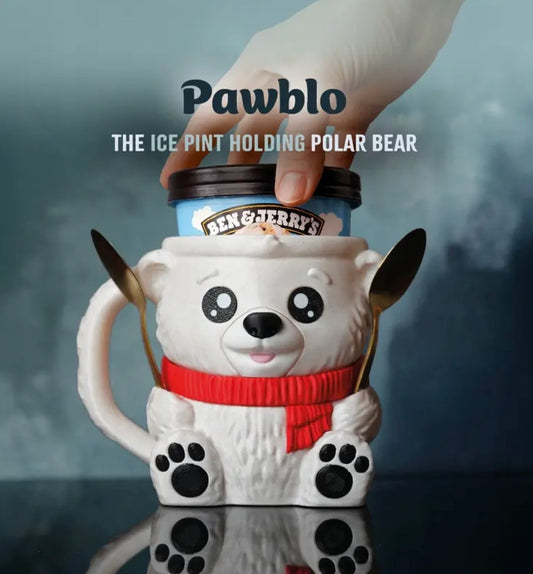 Pawblo the Polar Bear - pint size holder