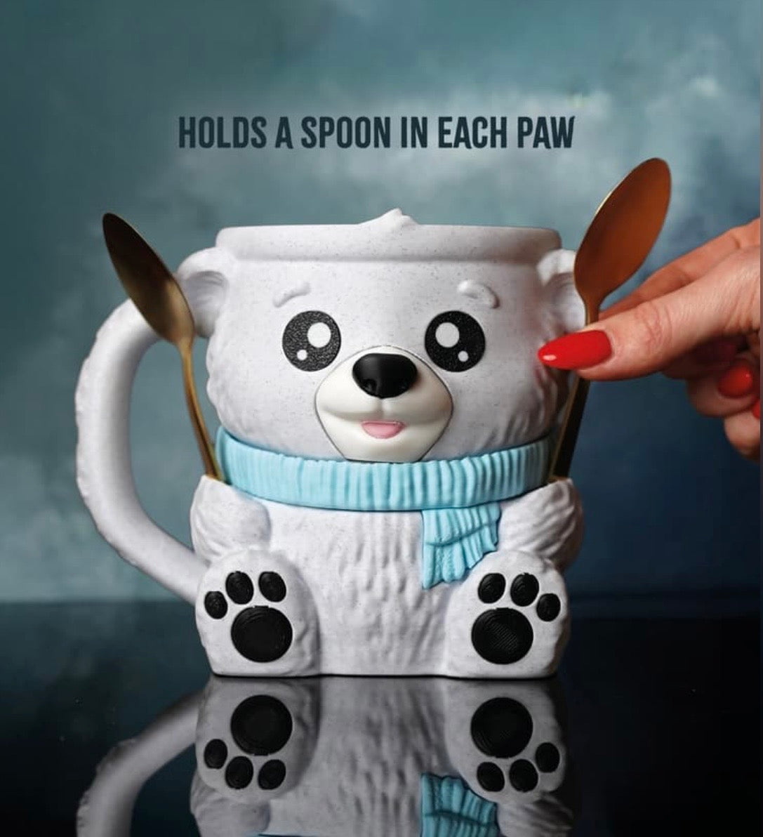 Pawblo the Polar Bear - pint size holder