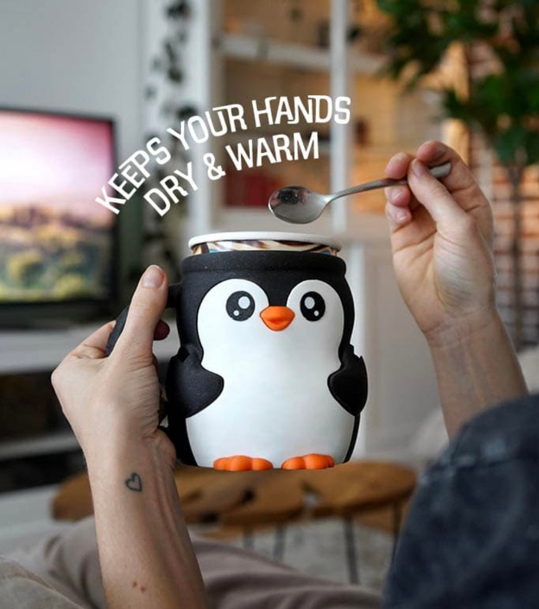 Pebbles The Penquin - pint size holder
