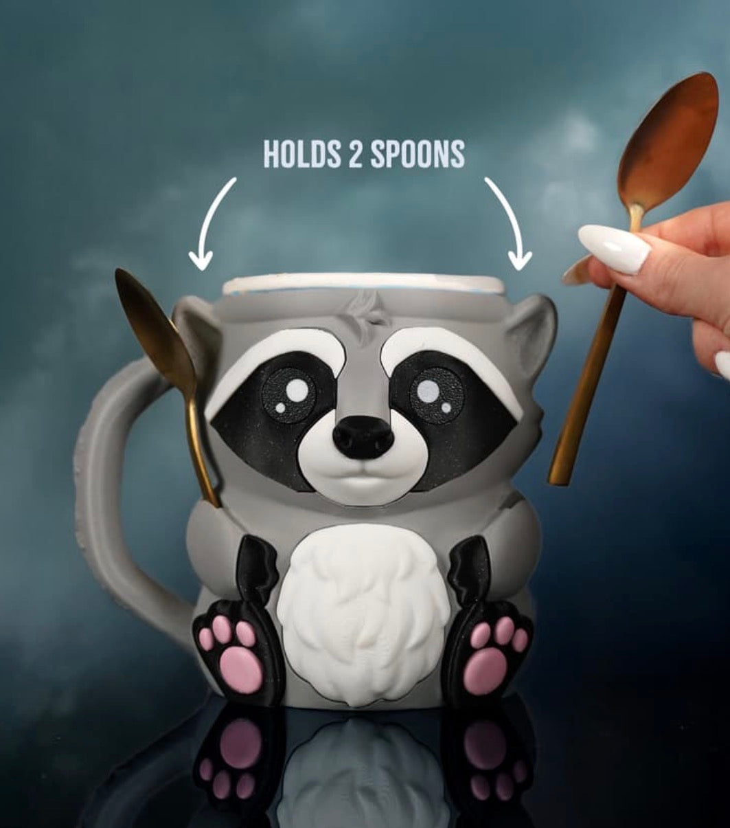 Rocky the Raccoon - pint size holder