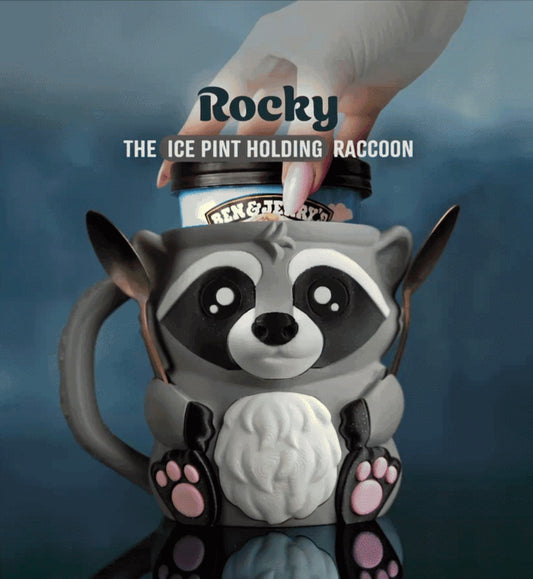 Rocky the Raccoon - pint size holder